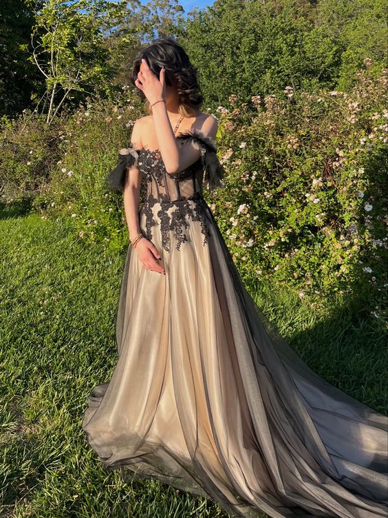 A Line Off The Shoulder Fashion Prom Dresses, long Evening Dresses cg24999