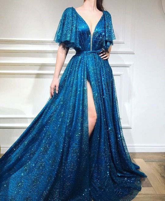 A-line Floor-length Sequined Prom Dress, Unique Sweetheart Long Prom Dresses cg1272