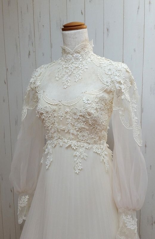 Charming Wedding Dresses,White A-line High Neck Bridal Gowns, Long prom dress cg16155