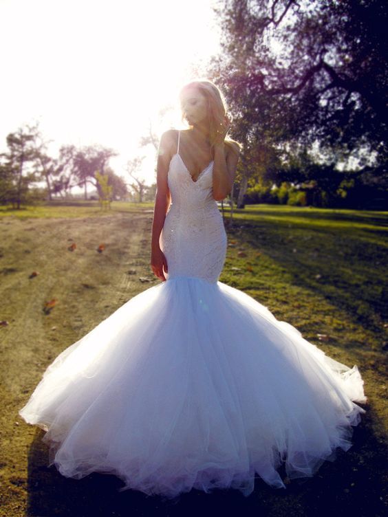 Mermaid Lace Wedding Dress,Tulle Prom Dress,Fashion Bridal Dress,Sexy Party Dress,Custom Made Evening Dress cg23189