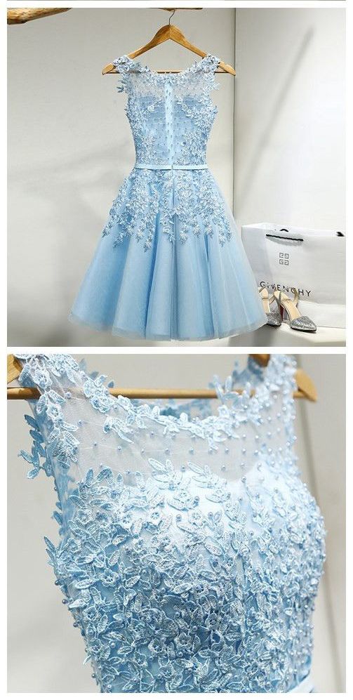 Dress With Lace Appliques,Appliques Homecoming Dresses,Short Homecoming Dress cg23320