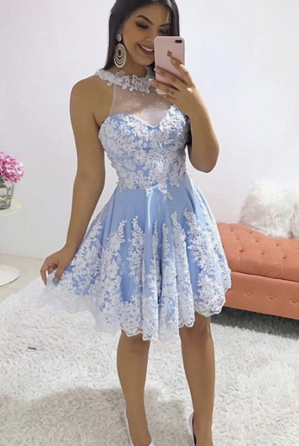 halter lace homecoming dress 2019 cg2729