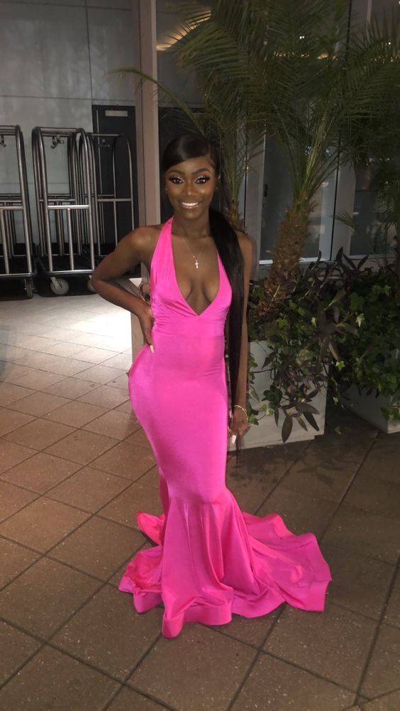 V Neck Long Prom Dress cg8180