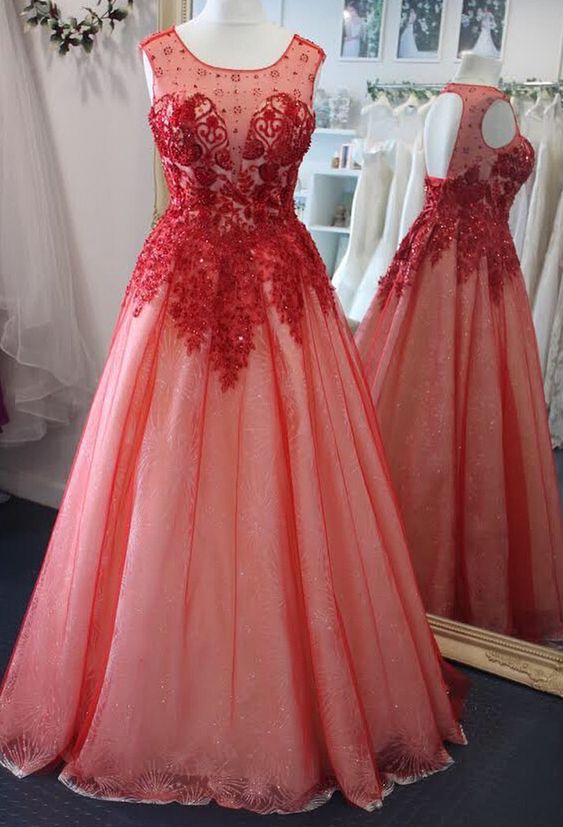 Charming Open Back Long Prom Dress With Lace Applique cg9735