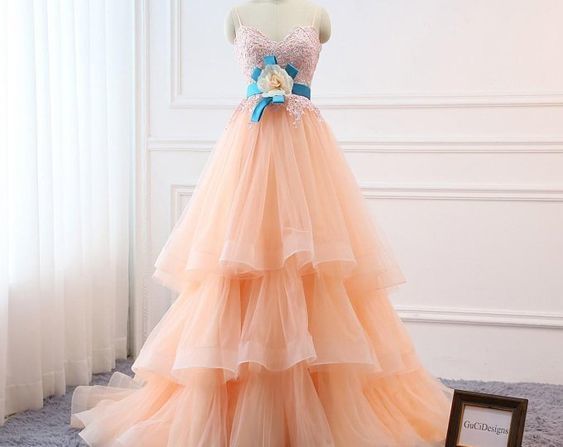 Quinceanera Dress, Long Prom Dress With Lace cg9825