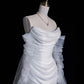 White Mermaid Long Sleeve Wedding Dress  cg25055