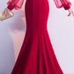 Red Spandex Mermaid Long Prom Dress 2020, Red Formal Gowns, Red Formal Dresses  cg6907