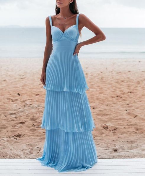 Charming Blue Prom Dress Long Evening Dress       cg24927