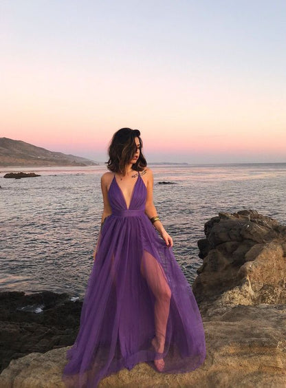 Purple prom dresses for women party sexy evening dresses Prom Dress     cg24968