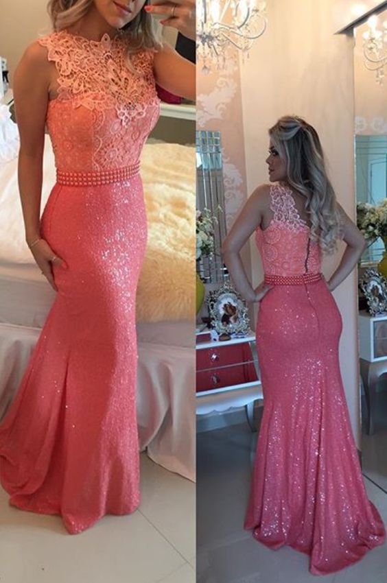 Custom Made Charming Hot Pink Prom Dress   cg10112