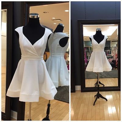 New Arrival Adorable White Short Homecoming Dress Evening Dresses   cg10202