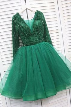 Green Dress Homecoming Dress   cg10324