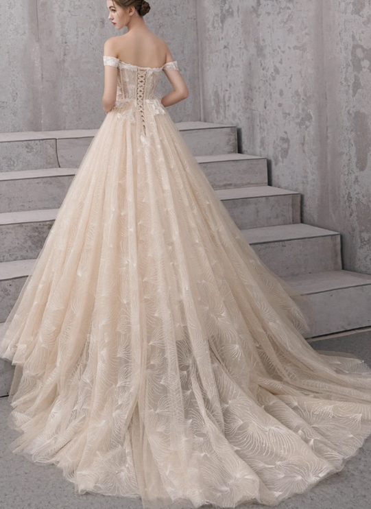High quality A-line tulle long ball gown dress prom dress evening dress   cg10815