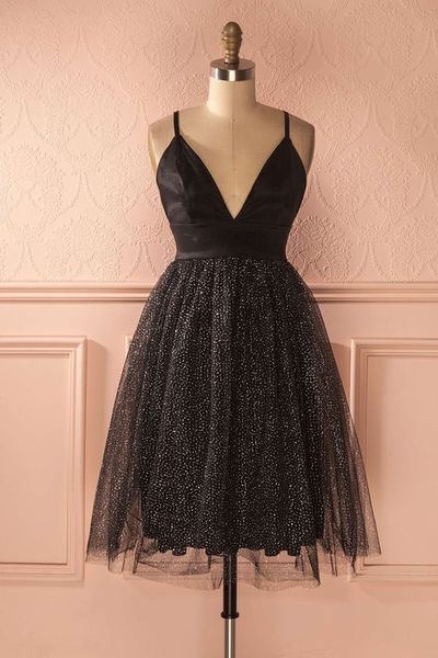 tulle party dress, simple evening dress,short party dress Homecoming Dresses   cg11213
