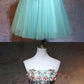 Homecoming Dresses Short A-line Strapless Short/Mini Sleeveless Tulle Homecoming Dress cg1125