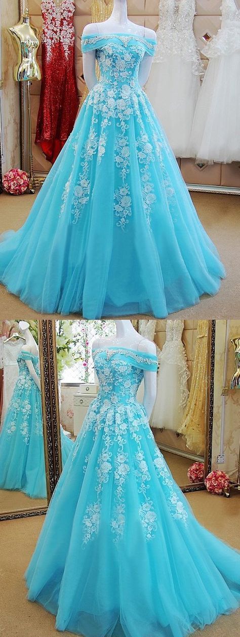 Off The Shoulder Ice Blue Formal Occasion prom Dress   cg11806