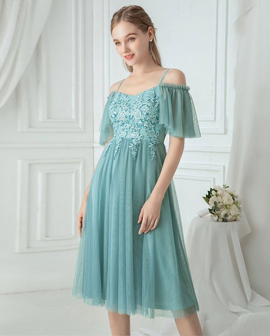 Custom Prom Dress,A-Line Prom Gown,Tulle Evening Dress,Appliques Prom Gown   cg12008