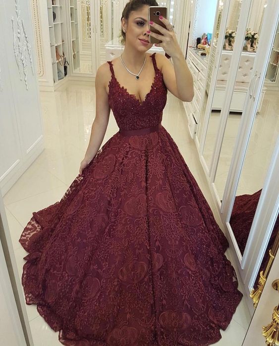 Party Dress A-line Prom Dress Evening Dress Lace Prom Dress Formal Dress   cg12042