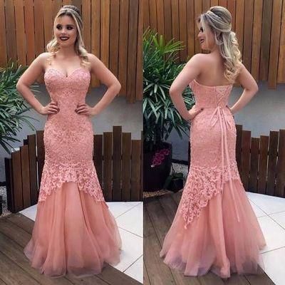 Sweetheart Prom Dress, Charming Mermaid Party Dress, Lace Long Evening Dress cg1208