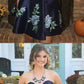 Navy Blue Strapless Floral Appliques Satin Homecoming Dresses cg1311
