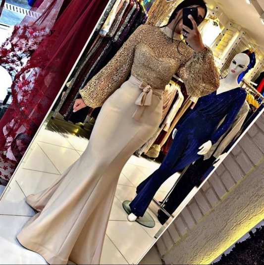 Woman Party Night Celebrity Dresses Evening Prom Dresses 2021 Long Mermaid Elegant Plus Size Arabic Dubai Formal Dress   cg13400