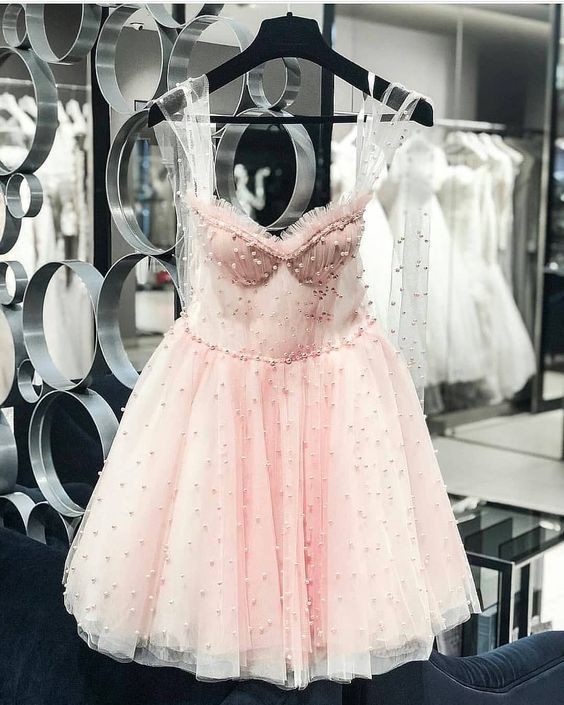 Sexy Beading Homecoming Dresses,Pink Homecoming Dress  cg13792