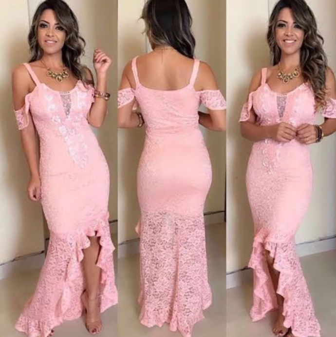 lace prom dresses 2020 high neck long sleeve mermaid evening dresses pleats party dresses   cg13839