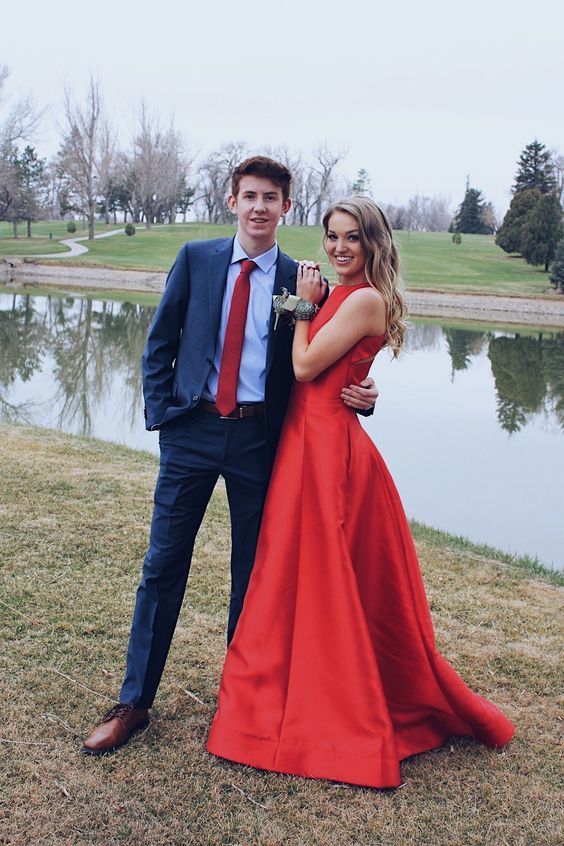 2019 Simple Red Prom Dresses,Long Prom Dresses  cg1403