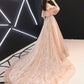 Pink tulle long prom dress, pink tulle evening dress  cg1439