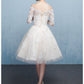 Off Shoulder Party Dress With Lace Homecoming Dress    cg15212