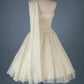 Vintage One Shoulder Organza Homecoming Dress   cg15423
