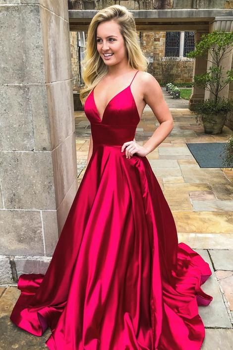 Prom Dress Long V Neckline, Ball Gown, Dresses For Party cg1562
