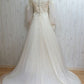 Charming Wedding Dresses,White A-line High Neck Bridal Gowns, Long prom dress  cg16155
