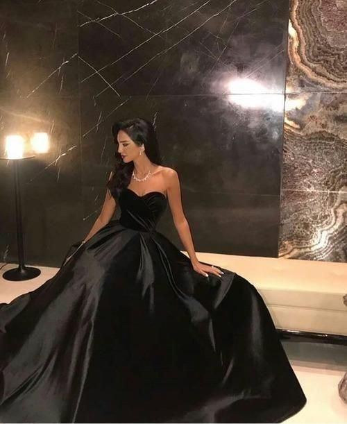 Sleeveless Black Prom Dress with Velvet Bodice Prom Dresses   cg16334