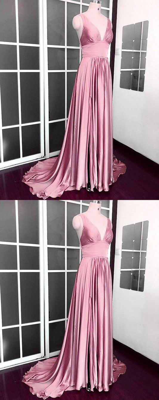 Elegant Mauve Pink Bridesmaid Dresses Prom Dress   cg16362