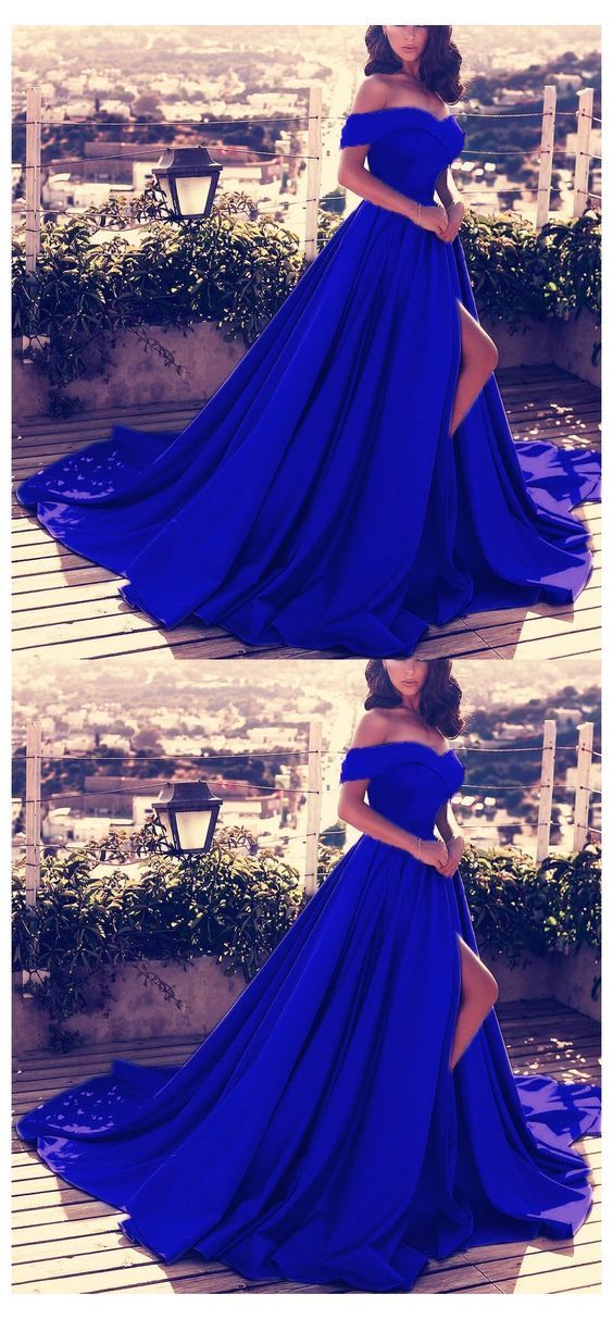 Off Shoulder Long Satin Prom Dresses Womens Formal Evening Gowns  cg16399