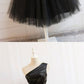 Simple Black One Shoulder A Line Homecoming Dresses Short Dresses cg1681
