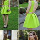 Cheap Comfortable Green Lemon Green Backless Jewel Backless Homecoming Dress,Cheap Ruched Mini Party Dress cg1684
