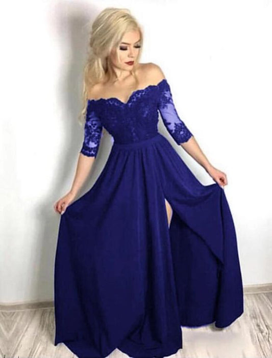 royal blue prom dress   cg17754