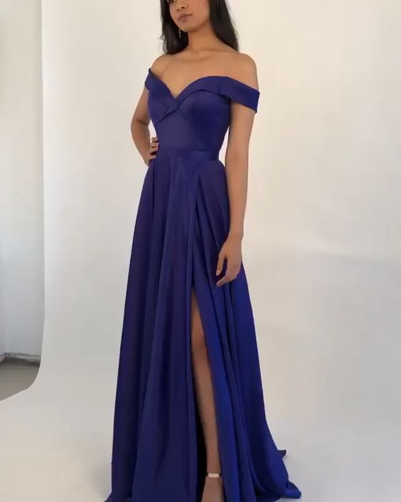 Long Prom Formal Evening Dress with Side Slit   cg18488