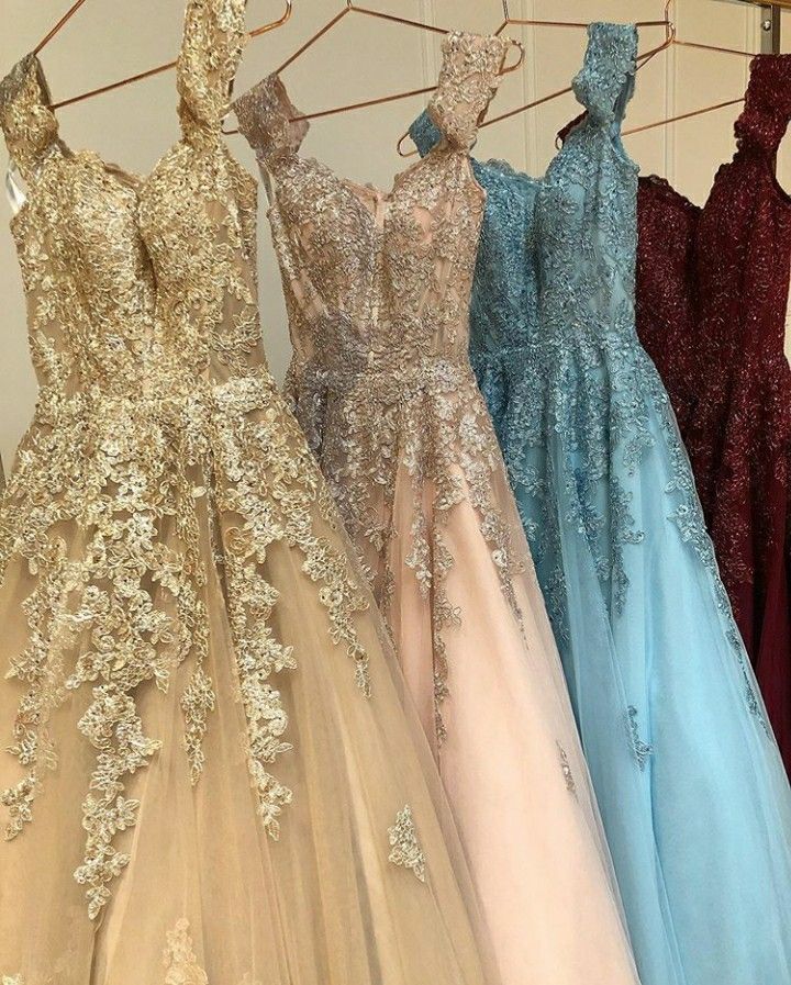 Princess Straps Lace Tulle Long Prom Dress   cg18670