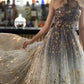 Floral Tulle New Style Strapless Floor Length Party Dress Prom Dress Evening Dress    cg19161