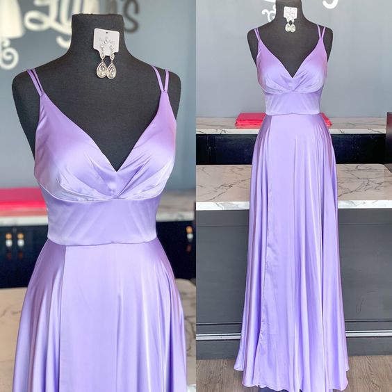 Prom Dresses Spaghetti Straps V-neck Elegant A-Line Long Graduation Gowns Custom Plus Size Women Evening Dress   cg19249
