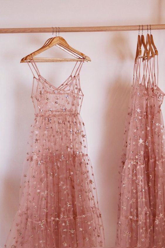 Sexy new fashion star prom dress , pink tulle prom gown cg1927