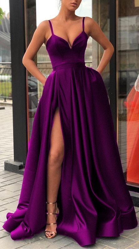 Purple prom dresses,purple evening gowns,long prom dresses    cg19282