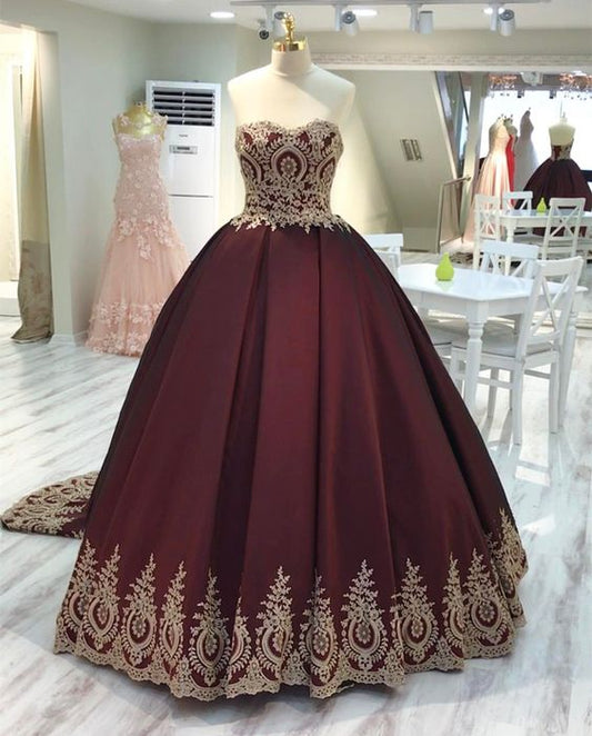 wine red wedding dress,burgundy wedding gowns Prom Dresses   cg19363