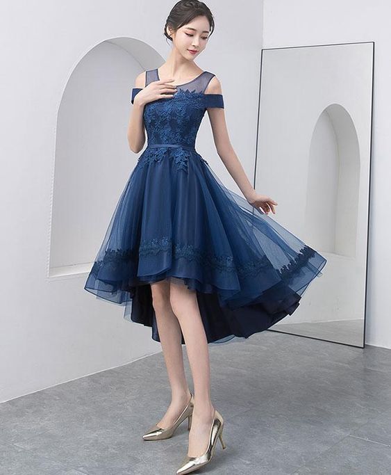 Charming Tulle Appliques homecoming Dress, Elegant A Line Evening Party Gowns, Pretty Homecoming Dress  cg1962
