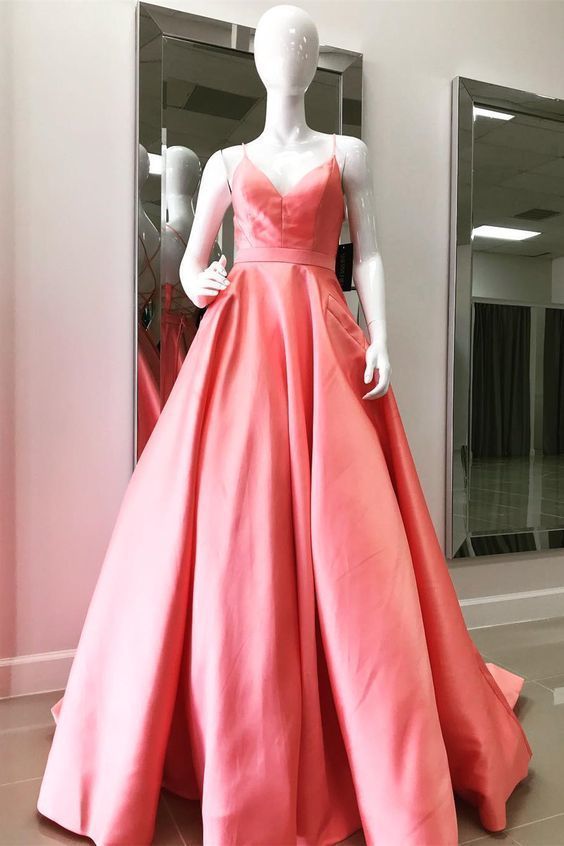 Elegant Formal Evening Dress, Spaghetti Straps Long Prom Dresses    cg19661