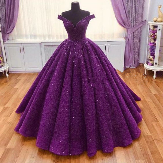 Gorgeous Ball Gowns Sparkly Long Prom Dress Evening Dresses    cg19673