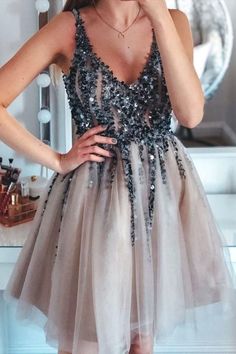 Short homecoming dresses, beaded homecoming dresses, party dresses dancing dresses   cg19701